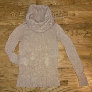 Ann Taylor Cowl Neck Sweater in Camel, Size XS